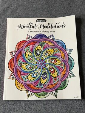 Crayola Mandala Coloring Book 1 page used